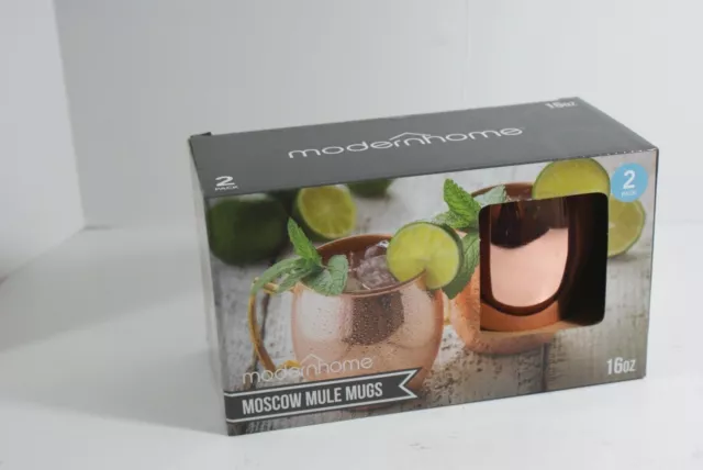 Modern Home Moscow Mule Mug Set of 2 Copper Colored Model MMS708