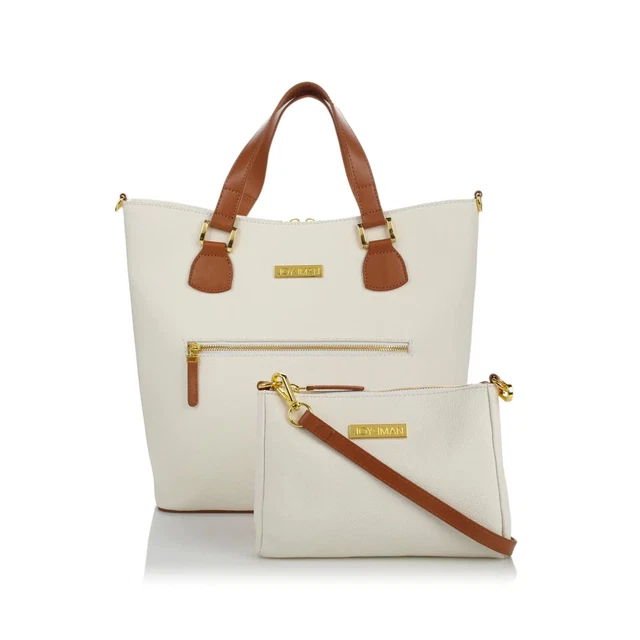 JOY & IMAN Alexandria Leather Tote and Crossbody 539083-J