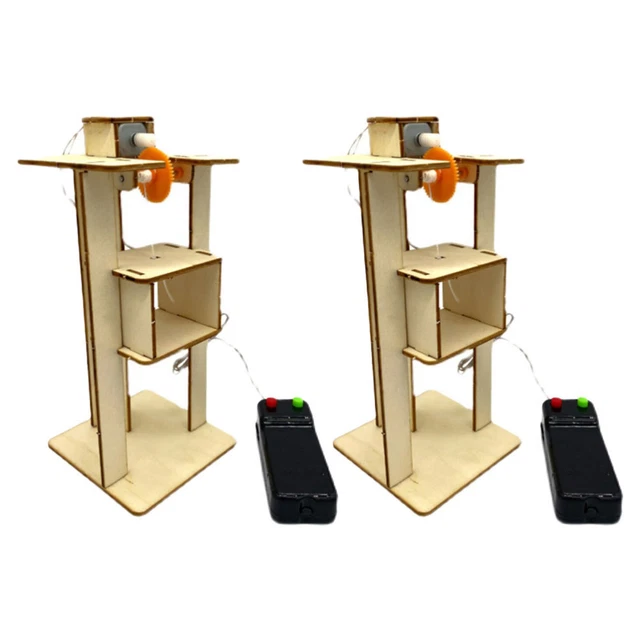 2PCS DIY ELEVATORS Puzzle Making Kit DIY Elevator Set Lifts Elevator 2PCS DIY ELEVATORS Puzzle Making Kit DIY Elevator Set Lifts Elevator