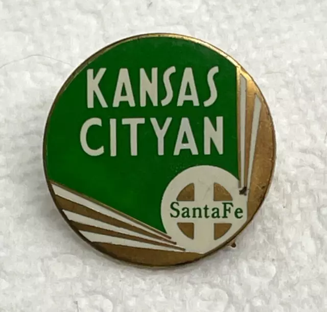 Santa Fe - Kansas Cityan - Railroad Train Pin Lapel Hat -7/8"