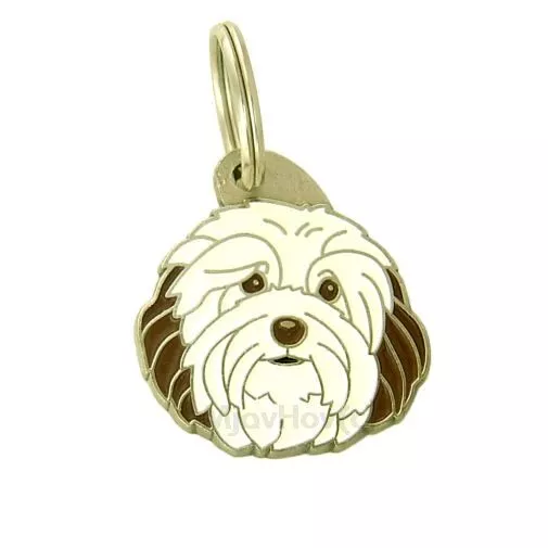 Dog name ID Tag,  Bichon Havanese, Personalized, Engraved, Handmade, Keychain