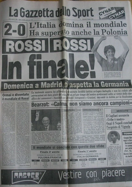 Gazette Dello Sport 20 Février 1981 Paolo Rossi - Juary