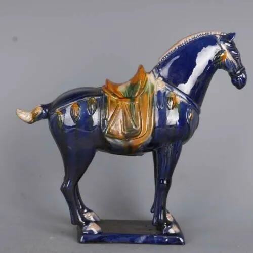 China Pottery Ceramic Porcelain Handcraft Carving Horse Statue马70250