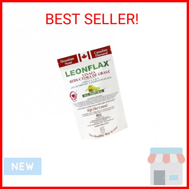 Leonflax, 100% Authentic Canadian Flax Seed, All-natural, High Fiber Content, Di