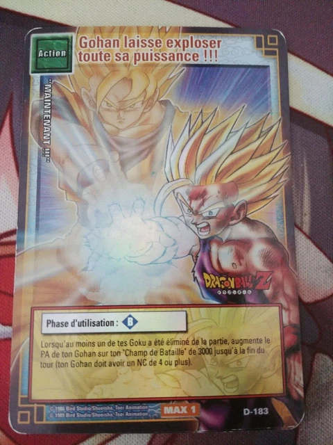 CARTE DRAGON BALL Z DBZ Cartes à Jouer et à Collectionner #D-183 Holo BANDAI EUR 3,00 - FR