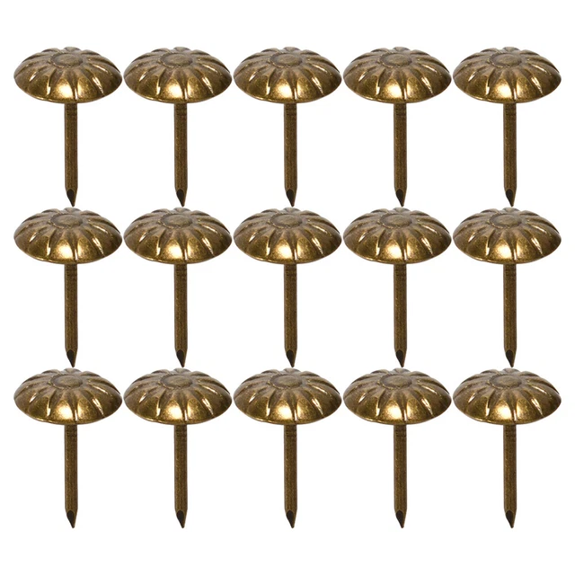 200 piezas Crisantemo Burbuja Uñas Decoración de Interiores Metal para Decoración del Hogar