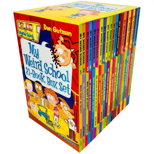 My Weird School 21-Book Box Set Dan Gutman Collection Kids Reading Children Gift