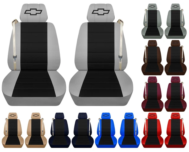 DESIGNCOVERS Semi-Custom Seat Covers For Chevy C/K 1500 1990-1998 – Front Bench With Headrests
