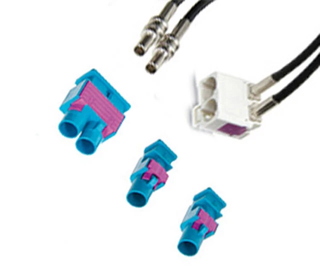 Adattatore antenna doppio 2x spina Fakra doppia presa Fakra B angolata