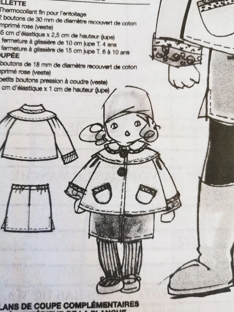 Lot Mixte : Patrons MODES ET TRAVAUX + Robe Barbie Cléopâtre