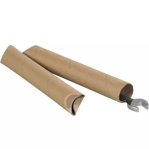 MyBoxSupply 1 1/2 x 9" Kraft Crimped End Mailing Tubes, 70 Per Case