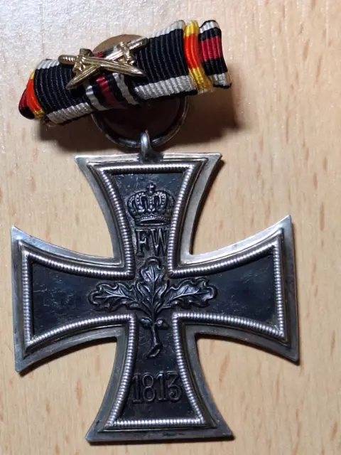 Orig. German Iron Cross 2nd Class EK2 WW1  + buttonhole decoration + swords