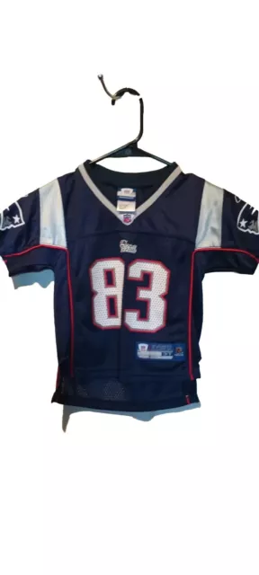 Vintage Deion Branch New England Patriots Football 3T Jersey Reebok NFL