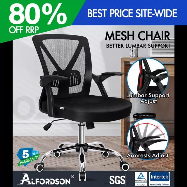 ALFORDSON Mesh Office Chair Executive Fabric Seat Gaming Racing Tilt Computer