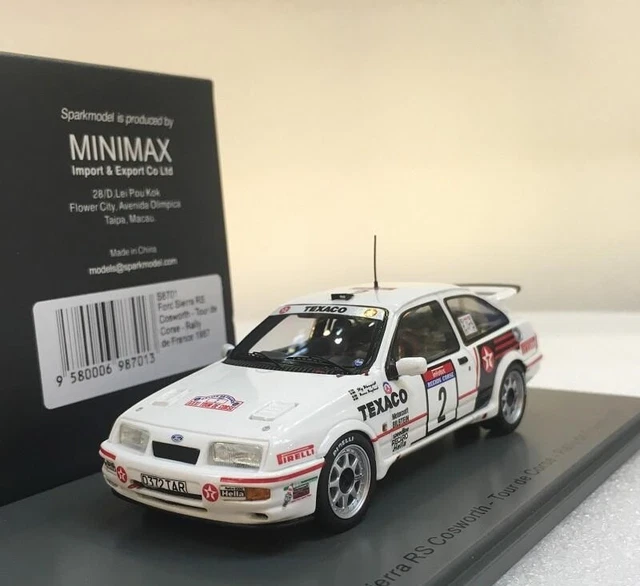 Spark Ford Sierra RS Cosworth N°2 – Tour De Corse Rallye France – 1/43 – Prévente