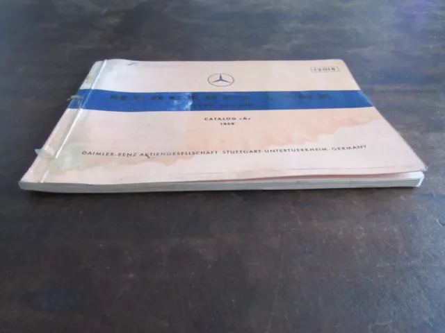 Mercedes Benz 220 SEb 220SE 220SEb 1959  Parts list Ersatzteilliste Catalog A 3