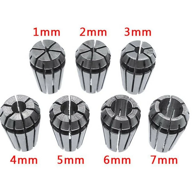 SPRING COLLET ER11 Collet 1MM-7MM Accessories Carbon Steel Engraving ...