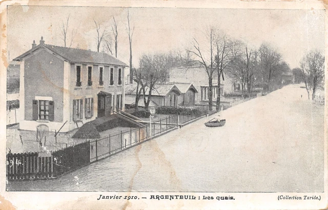95-Argenteuil-Inondations 1910-Les Quais-N�6026-F/0135
