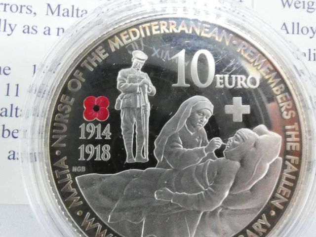 5000  exemplaires Rare monnaie DIX Euros Malte Argent Massif certificat 3