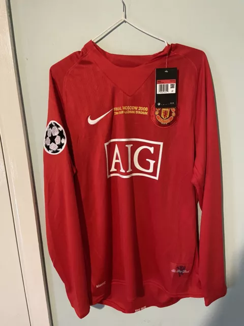 2007/08 Manchester United Long sleeve Shirt Jersey No.7 Ronaldo L Unbranded