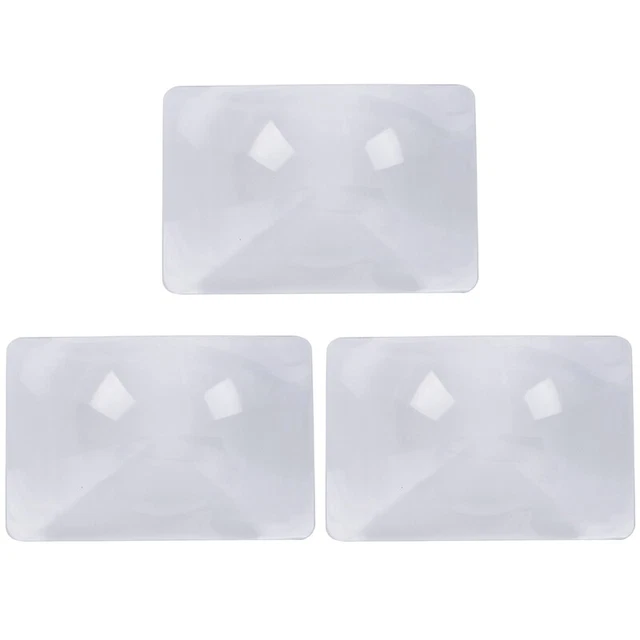 3X Magnifier Lente di Fresnel Pagina 3X Lente D'Ingrandimento 180X120X0.5mm C4T4