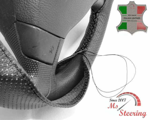 Sacchetto Portaoggetti In Vera Pelle Nera Per Ford Mondeo MK3 (2000-2003) - L&P A0011