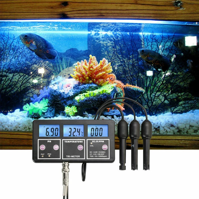 Temp Meter 6 in 1 Monitor PH/EC/CF/TDS/ORP/Multi-parameter Water Quality Tester