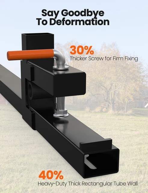 4000LBS Clamp on Pallet Forks Loader without Tractor Stabilizer Bar 60" Black US