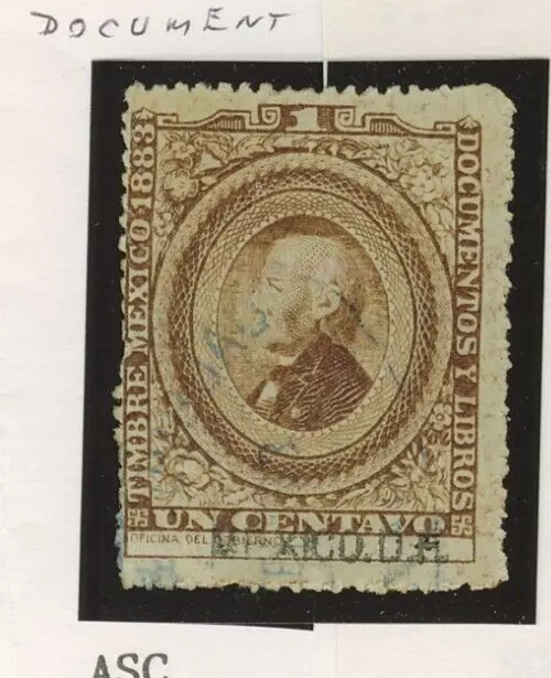 Mexico 1883 - 1c Brown Document Duty Stamp