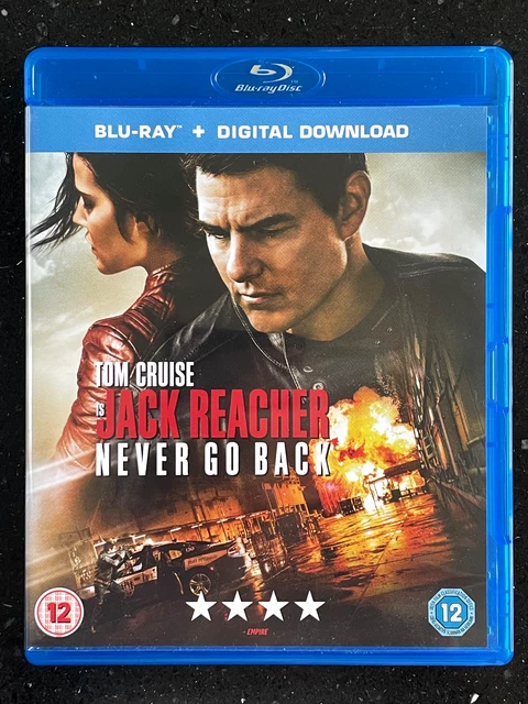 JACK REACHER NEVER GO BACK Blu-Ray DVD - FREE UK POSTAGE - Animal Rescue Sale