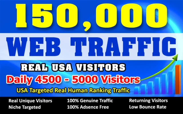 150,000 people to visit your site in 1 month