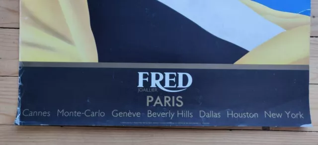 Original Fred Jewellers (Juweliere) Paris von Razzia Original französisches Reiseplakat 3