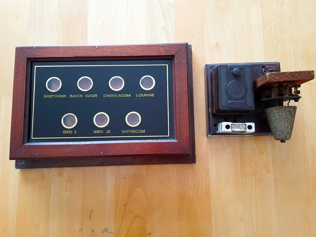 RARE GEC ANTIQUE 1920s Servant Butler Bell Indicator Box and ...