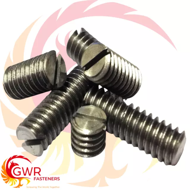 BA Steel Slotted Grub Screws - Setscrews Model Engineering Live Steam Loco Boat