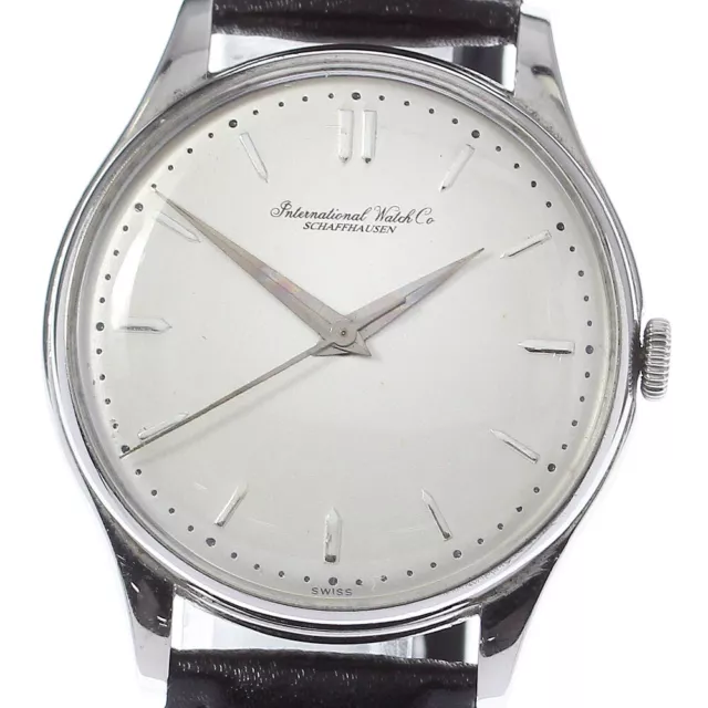 IWC SCHAFFHAUSEN Cal.89 Vintage Silver Dial Hand Winding Men's Watch_808224