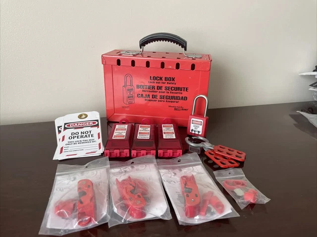 MASTER LOCKOUT TAGOUT Group Lock Box. Model No. 498A $41.00 - PicClick