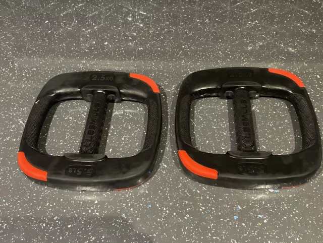 2X2.5KG GENUINE LES Mills Smart Plates for BodyPump 2gen