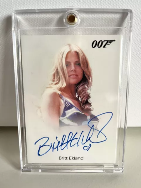 Britt Ekland as Mary Goodnight - Autogramm - James Bond - Upper Deck