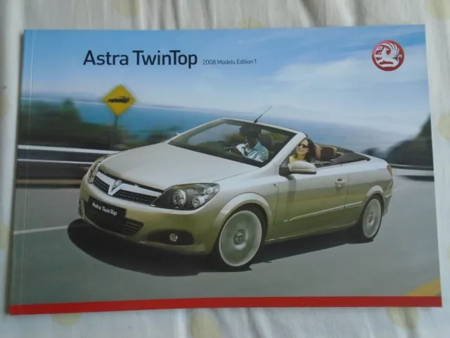 Vauxhall Astra Twintop range brochure 2008 models Ed 1