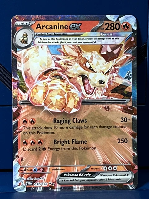 Arcanine EX Full Art Holo Double Rare Scarlet and Violet SVI NM/M