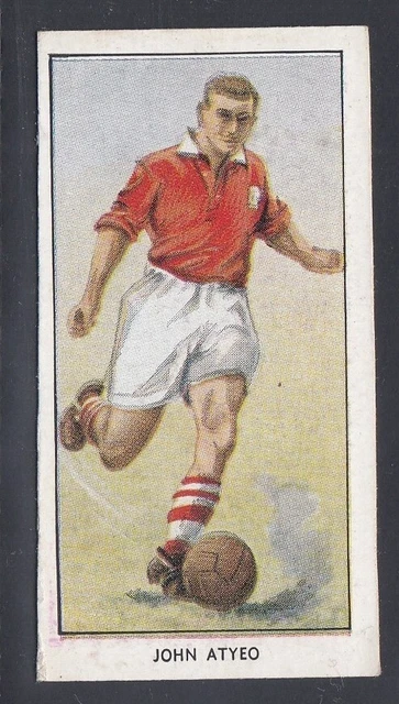 1955 D C Thomson Wizard Famous Footballers mauve #11 John Atyeo, Bristol City