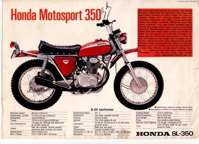 Honda sl350 shop for sale