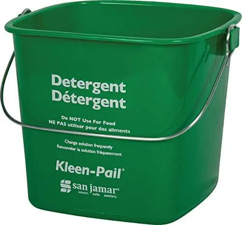 san jamar KP97GN Kleen-Pail Commercial Cleaning Bucket 3 Quart Green