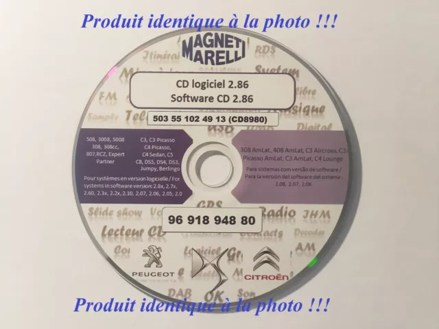 Mise à Jour cd 2.86 Firmware software Système Multimédia Peugeot-Citroen-V.2.86