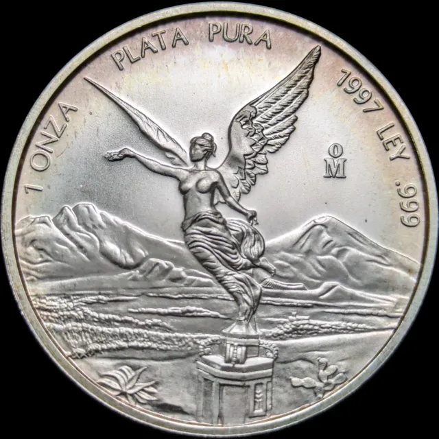 Mexico 1997 Libertad Silver Coin Siegesgöttin 1 oz Onza Plata Pura 999 BU!