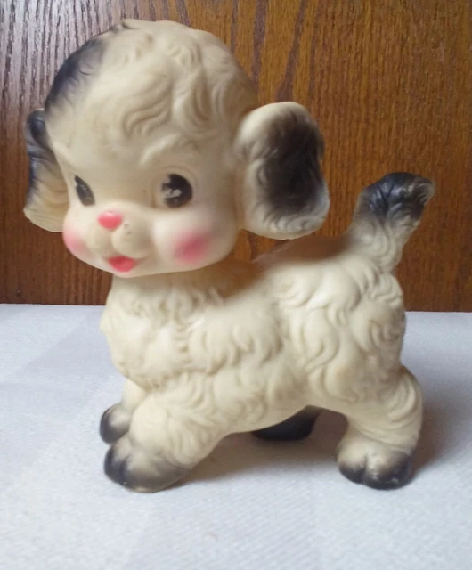 VINTAGE SUN RUBBER Co Ruth Newton Swivel Head Squeaky Dog Puppy Toy 6