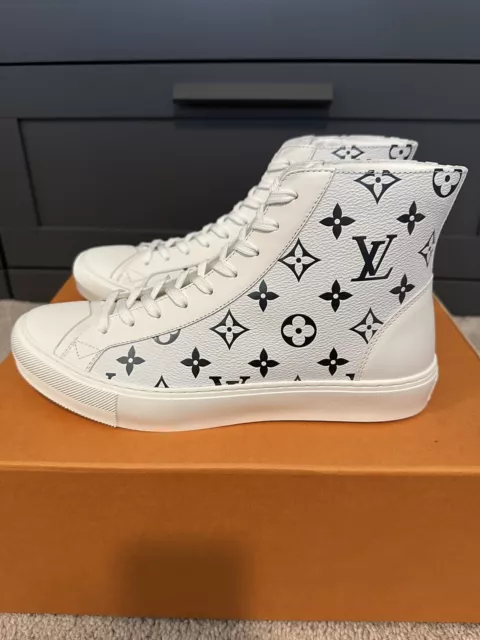 New Louis Vuitton Forever Black Tattoo Sneakers - 12.5 US - 11.5 LV NIB +  Covers