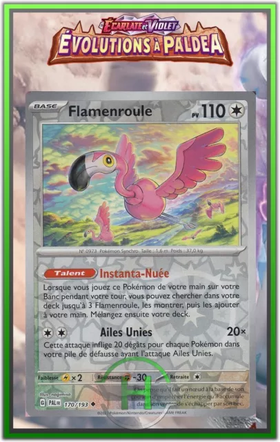 Flamenroule Reverse - EV2:Évolutions à Paldea - 170/193 - Carte Pokémon FR Neuve