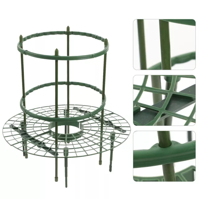 2 Set Pali di Pomodoro Da Giardino Pianta Scaffalature Supporto Arrampicata Impalcature 2