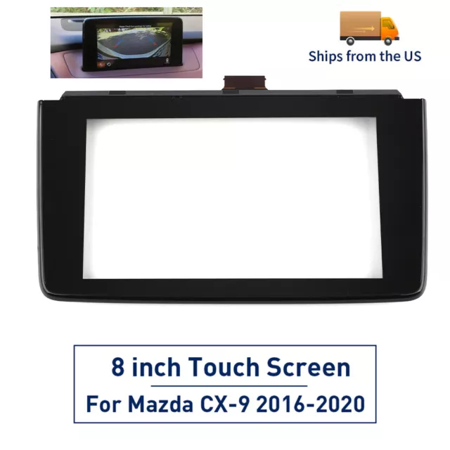 TK49-611J0 Touch Screen Glass 8" for 2016 17 18 19 Mazda CX9 CX-9 Car radio Part